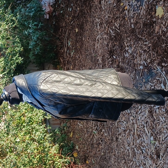 Wilson Leather GENUINE QUILTED LEATHER JACKET BLACK SIZE L EUC - Picture 2 of 9